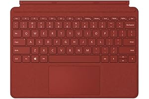 Surface Go Signature Type Cover - Modern Poppy Red