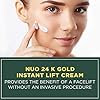 24k-Gold-Cream-Face-Lifting-Firming-Wrinkle-Cream-Anti-Wrinkle-Cream-for-Women-Men-Firms-Tightens-Use-to-Reduce-Appearance-Of-Wrinkles-and-Fine-Lines--50ML 24k Instant Face Lift Cream | Tighter, Firmer Skin in Minutes | Plant Stem Cell Science | Anti Aging Moisturizer to Smooth Fine Lines, Wrinkles | Natural, Vegan, Cruelty Free | 50ml, 3 Month Supply