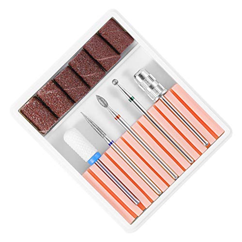 Set de 5 piezas para manicura con cabezales de lijado miniatura 3