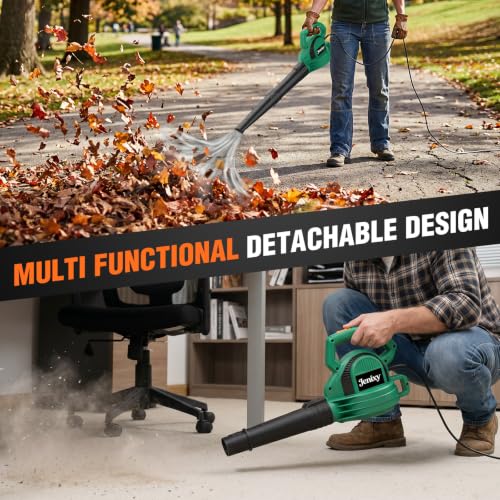 Electric Leaf Blower, 7-Amp Corded Handheld Leaf Blower by Jenixy - Used condition - Image 6