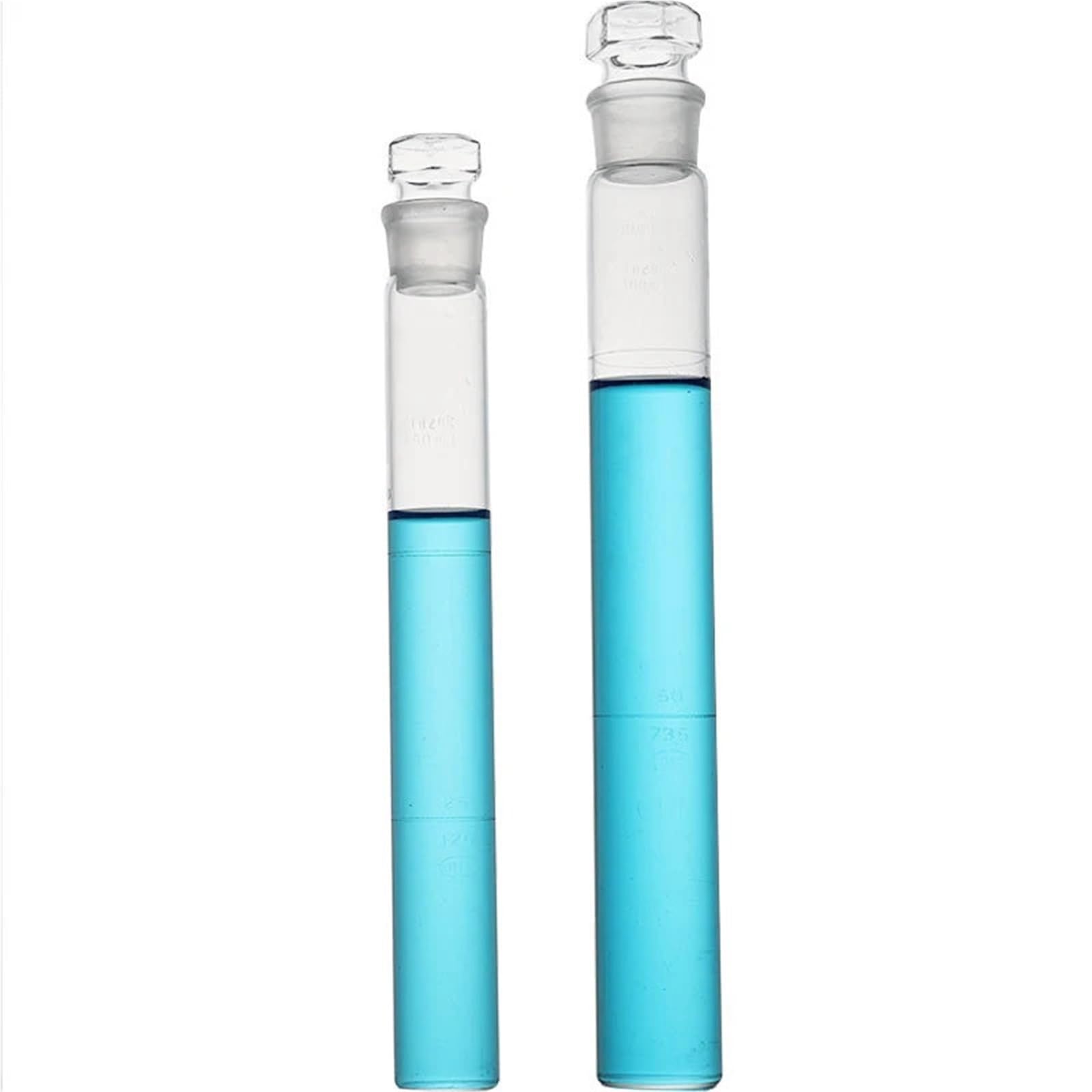 Tubes colorimétriques 10 25 50 100 ml Laboratoire 6/12 Tubes colorimétriques en verre(50ml 6PCS)