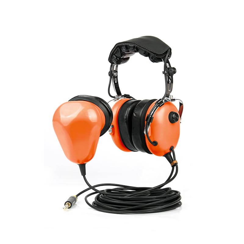 Aviation Airport Ground Crew Headset with Noise Cancelling Mic, PTT Button, Comfortable Ear Pads, 25 feet Straight Cord with Plug-image-44