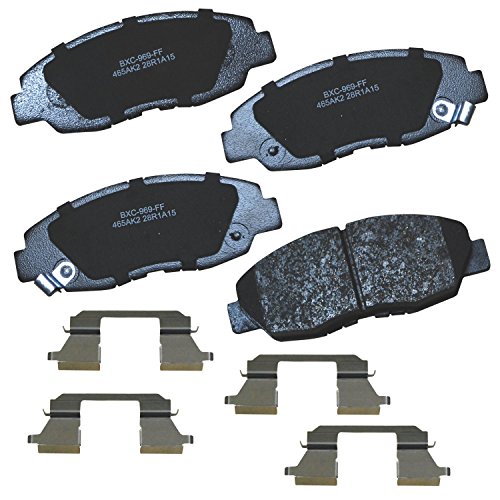 Image of Bendix Premium SBC465AK2 Ceramic Front Brake Pads for Acura EL 2005-1997, Honda Civic 2011-1996, Insight 2014-2010