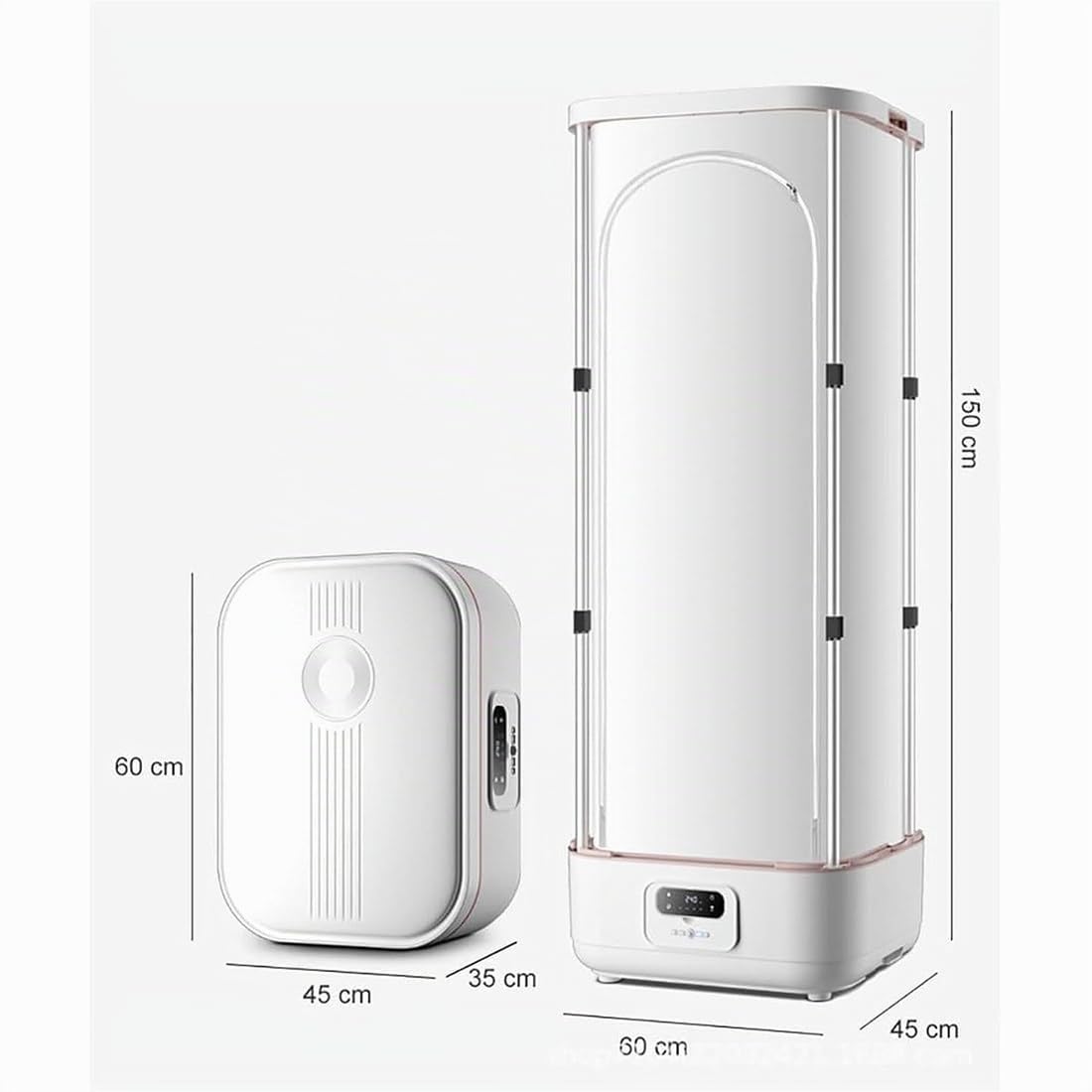 Armario De Vapor 900W, Secadora Ropa/Planchadora Automática Vapor para Eliminación De Arrugas, Sincronización Inteligente, Cuidado Automático De La Ropa
