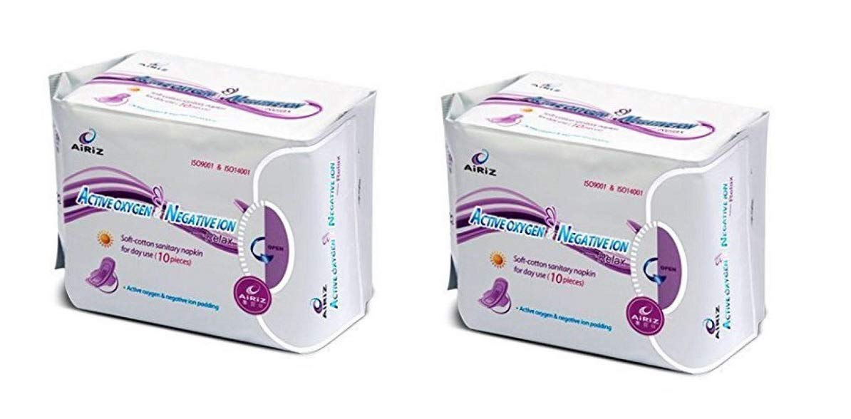 AiRiZ ACTIVE OXYGEN & NEGATIVEION RELEX SOFT COTTEN SANITARY NAPKIN FOR DAY USE -(20 PIECES) Sanitary Pad (B07KDM3W68) Amazon Price History, Amazon Price Tracker