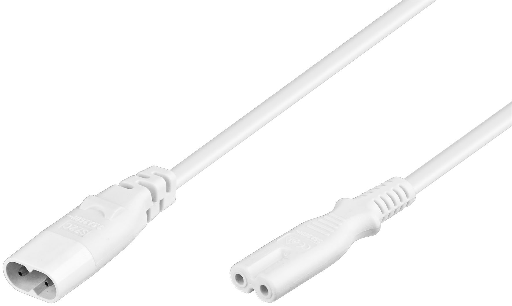 Goobay NK 127 W-0200 Lot de 5 câbles d'alimentation Blanc 2 m