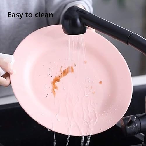 Miniatura 4 de BangBoom Paquete de 4 platos llanos de 13 pulgadas de tamaño extra grande, deliciosos platos de pasta, platos irrompibles, vajilla ligera para