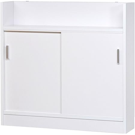 Amazon 日本製 完成品 薄型 カウンター下収納 奥行22 高さ85cm 90幅 引き戸タイプ ホワイト 開梱設置付き 食器棚 オンライン通販 Amazon 日本製 完成品 薄型 カウンター下収納 奥行22 高さ85cm 90幅 引き戸タイプ ホワイト 開梱設置付き 食器棚 オンライン通販