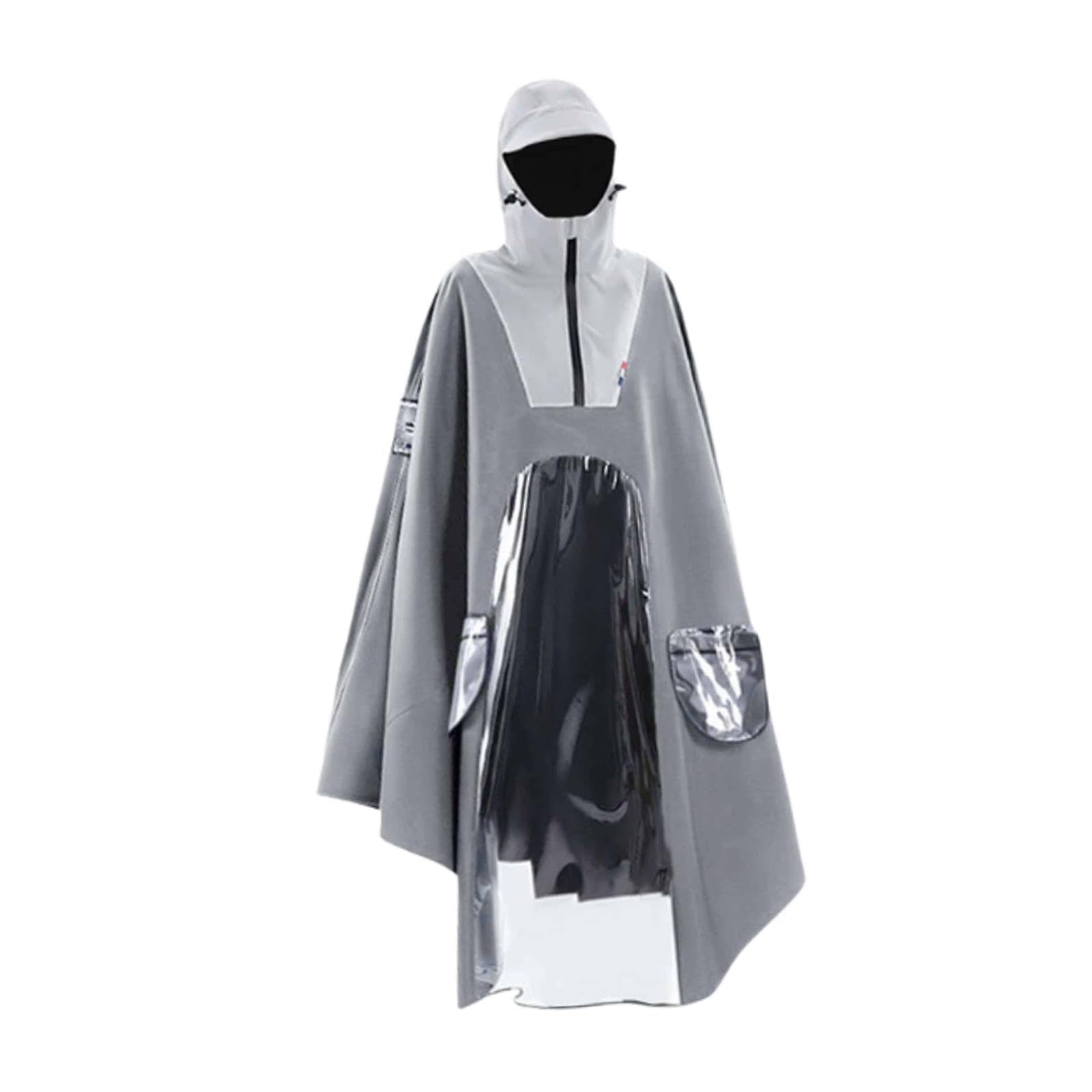 bnf Hooded Rain Poncho Reusable Long Sleeve Rainwear Rain Cape Pullover Raincoat Gray | Clothing, Shoes & Accessories | Mens Clothing | Coats & Jackets-picture-31