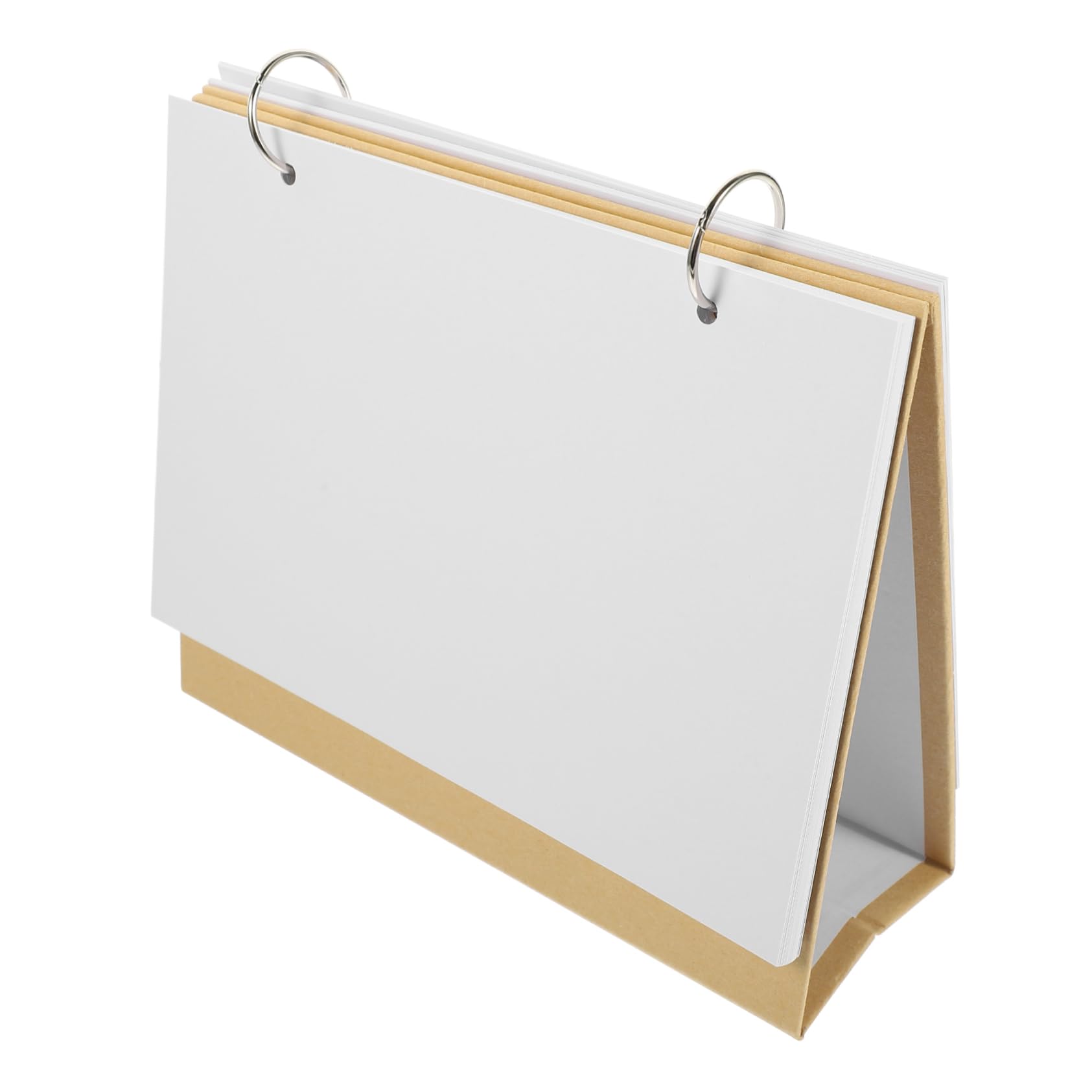 Lurrose 4stücke Handgefertigter Tischkalender Weißkarton Mit Kraftpapier-umschlag Leerer Kalender Für Büro Zuhause Und Schule Individuell Gestaltbar Praktische Desktop-dekoration