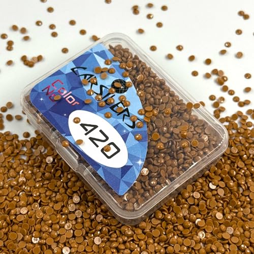 Carsilers Diamond Painting Beads 420,Diamonds Painting Accessories Replacement for Missing Drills,Diamond Beads Replacement Drills Gems Stones,Round,About 3500pcs