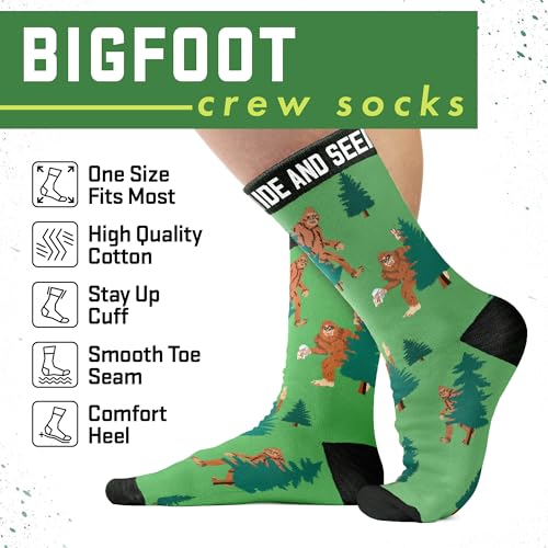 Image of VICRAZY Father Day Gifts for Husband, Dad, Grandpa, Men - First Mother's Day for Pregnancy Mom, Wife - Funny Bigfoot gifts