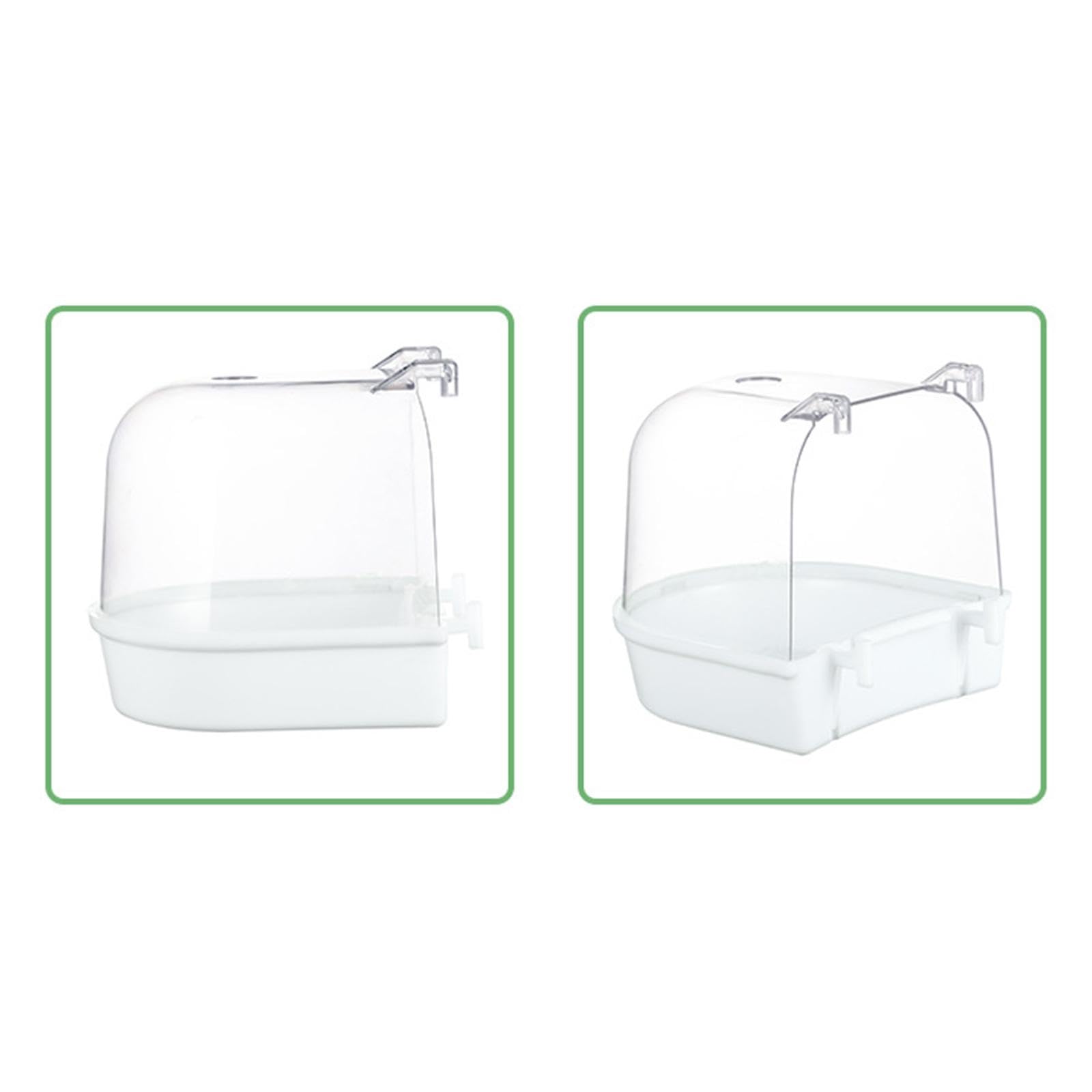 Baoblaze Jaula para pájaros, Ducha de Agua para Loros, comedero, bañera de 13 cm para periquitos y cacatúas, Blanco — view 4