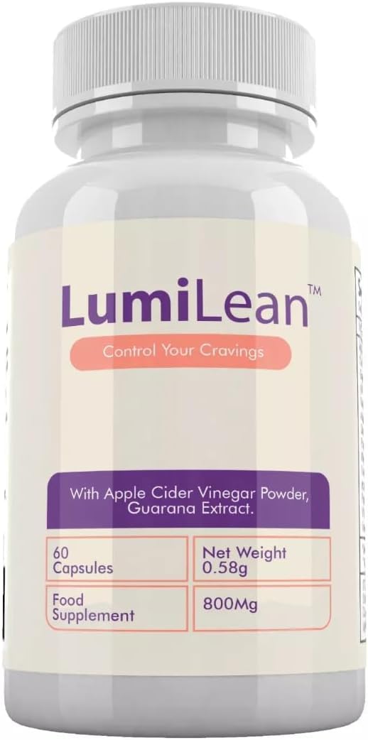LumiLean Weight Management Capsules with Added Vitamins - Natural Ingredients, Food Supplement - 1 Month Supply