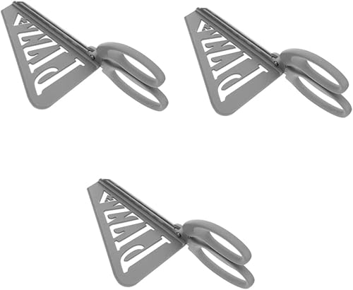 Luxshiny 3 piezas espátula para cocinar TPR hoja de bandeja de gofres pesados tijeras ergonómicas para alimentos acero pizza tartas aleatorias cielo