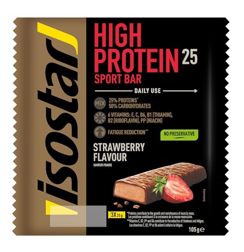 ISOSTAR Power High Protein Riegel Erdbeer, 105 g (3x35g)