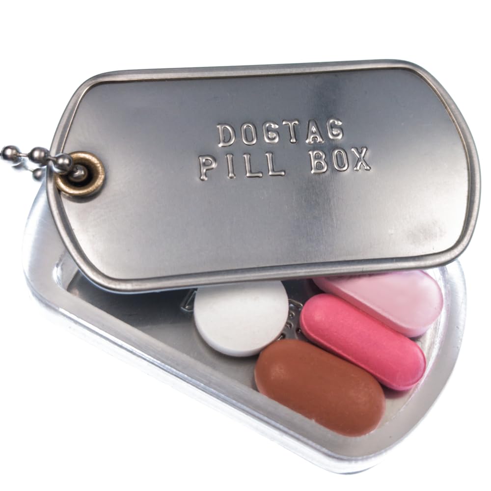 MYDOGTAG Personalized Dog Tag Pillbox Locket