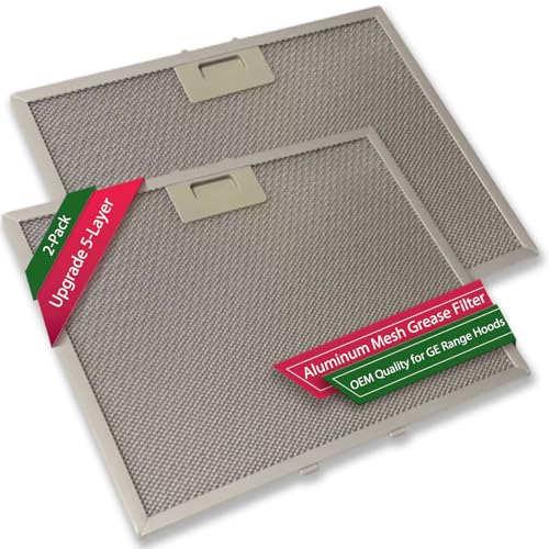 OEM Quality Range Hood Grease Filter Compatible with GE JV535h1BB,JV536h1SS, JV536h2SS,JV636h1SS, JV636h2SS,JV535H1WW