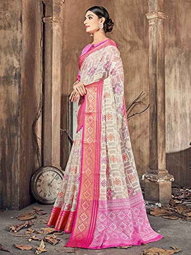 Elina fashion Women's Ready to Wear Saree - One Minute Pre Pleated Indian Saree- With Unstiched Blouse3