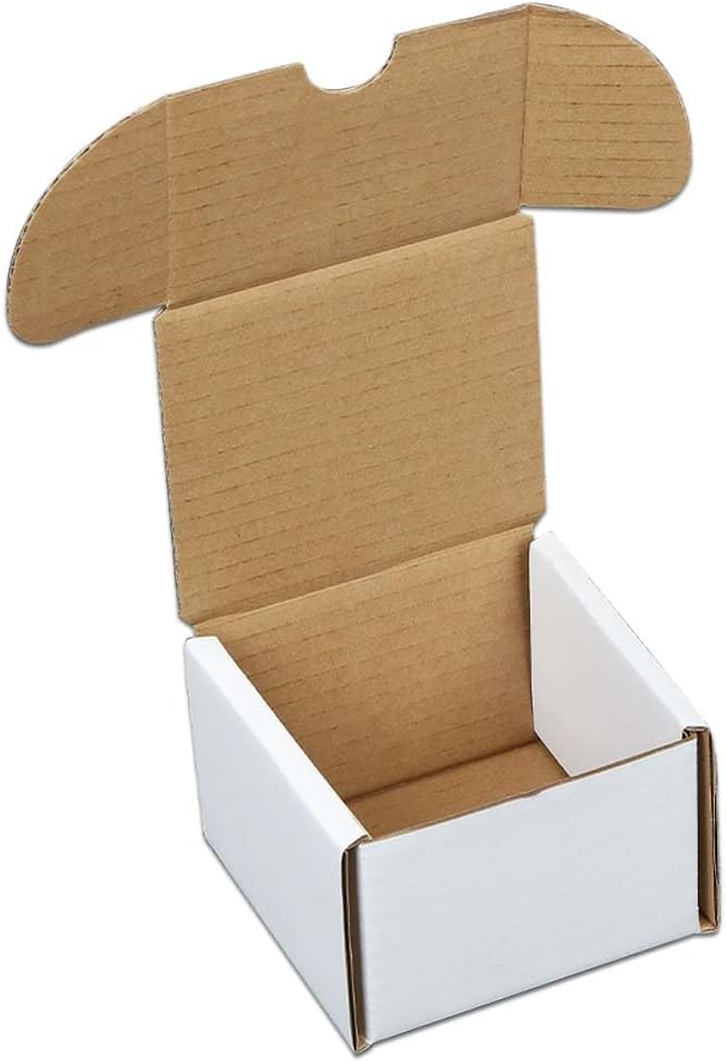 GRAND ORANGE10pcs 200 count Cardboard Baseball/Trading Card Storage Boxes box Brilliant white Corrugated Paper box