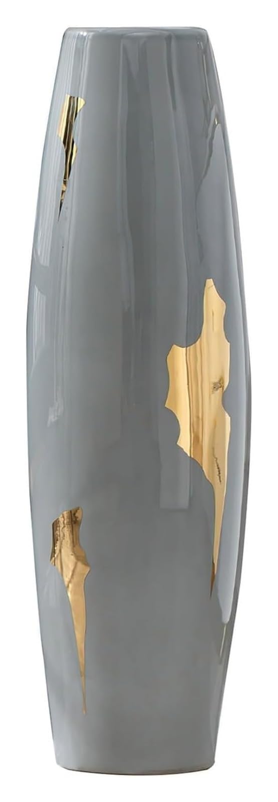 asdchZen Vase Vase Ceramic Flower Vase Tall Floor Vase Large Floor Vase Handmade Flower Vase For Decorative Twigs, Dried Flowers And Flowers, For Living Room, Entryway, Office,One Color-100x26cm