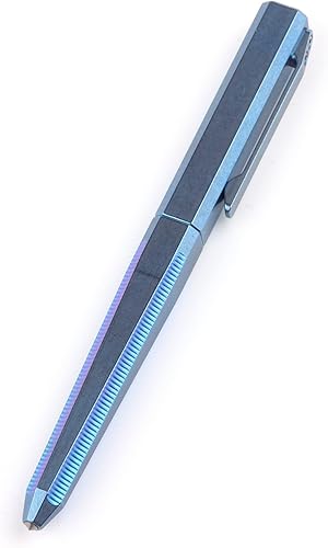 Hamans Bolígrafo de titanio con tapa de clip de 5.2 pulgadas, bolígrafo táctico de tamaño compacto EDC para llevar a diario Hamans Bolígrafo de titanio con tapa de clip de 5.2 pulgadas, bolígrafo táctico de tamaño compacto EDC para llevar a diario