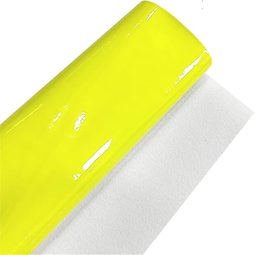 Miniatura 10 de Rollo de piel sintética con espejo brillante de 11.8 x 53 pulgadas, vinilo brillante de color sólido para manualidades, arcos, aretes, manualidades