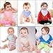Maiwa Bandana Snap Drool Bibs for Baby Girls for Drooling eating Teething for 8 Pack