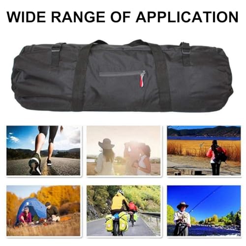 Bolsa de almacenamiento de 20 kg para carpa de camping estuche de lona plegable con asas y cremallera 3