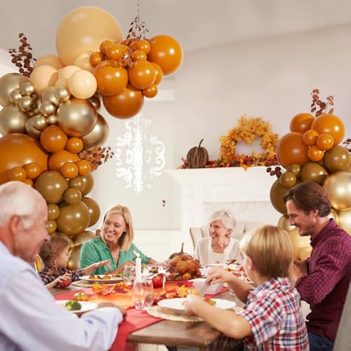 Burnt Orange Fall Balloon Arch Kit for Autumn Baby Shower Decorations by LANGASQUE - Used condition - Image 4