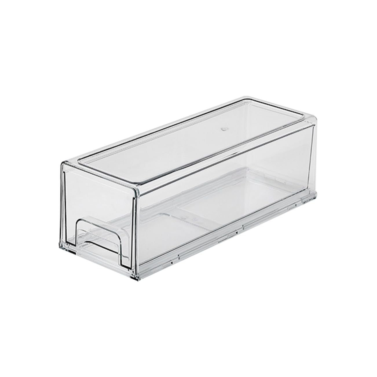 Großer Kühlschrank Organizer Schubladenbox aus Pet mit Transparenter Sicht und Luftdichtem Verschluss zur Geruchlosen Aufbewahrung von Gemüse und Käse