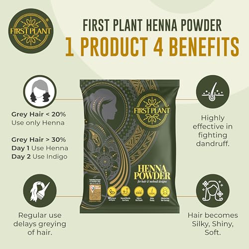 Premium Rajasthani HENNA POWDER | 100% Organic Henna Powder for Hair Colour and Hair Care I GI Tagged Henna directly from Farms (350 gm)