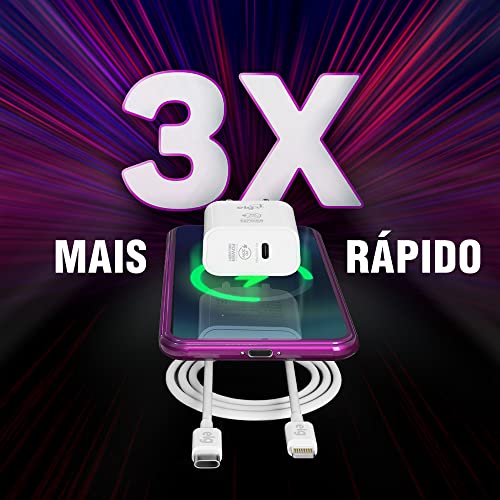 Carregador de Parede USB-C Inteligente Carga Rápida Branco - WCPD ELG