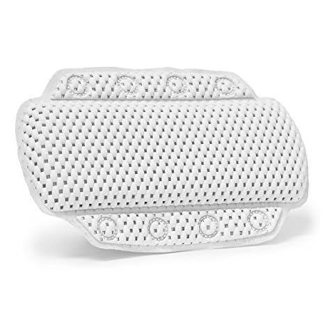 Relaxdays Bath Neck Pillow with Suction Cups Cover