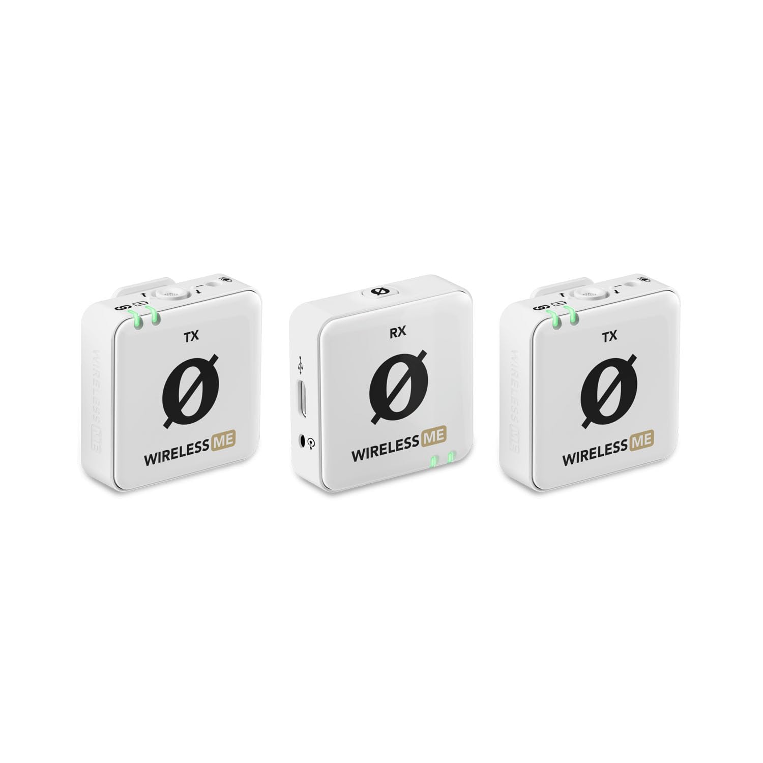 Rode Wireless ME Dual - Micrófono inalámbrico (incluye 2 micrófonos lavalier GO blancos y 2 protectores de pelo Keepdrum), color blanco