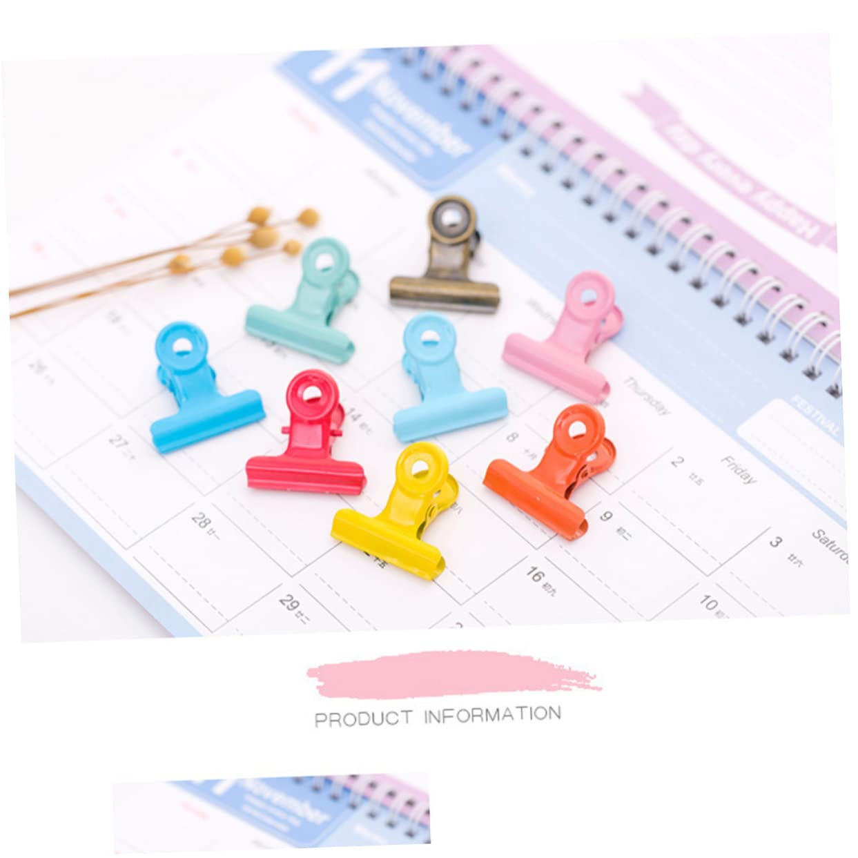 Operitacx 120pezzi Clip Metalliche Rotonde Per Documenti Fermagli Per Ufficio e Scuola Clip Resistenti Metallo Per Organizzazione e Fissaggio Misti