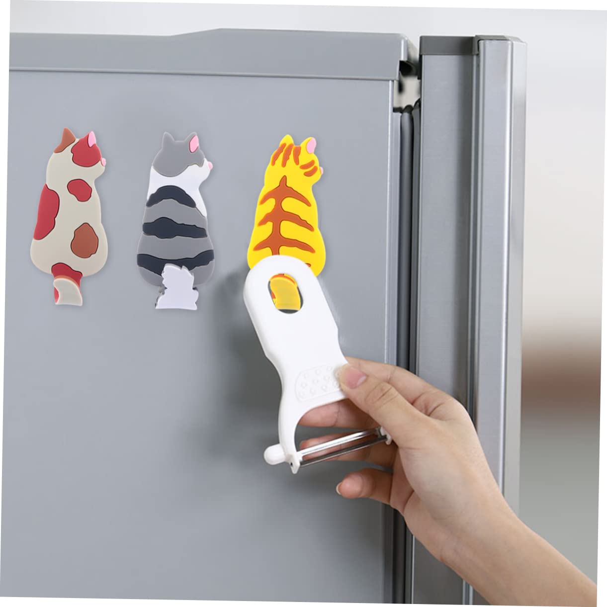 GLEAVI 6piezas Ganchos Magnéticos Divertidos para Refrigerador Adornos Prácticos y Decorativos Cocina para Colgar Utensilios y Objetos