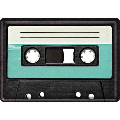 Amazon | カセット テープ/ポストカード はがき (ブリキ製) | ポスト