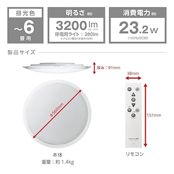 地震災害対策ドウシシャ シーリングライト LED 停電検知シーリング クリア枠 Amazon | 【地震/災害対策】ドウシシャ シーリングライト LED