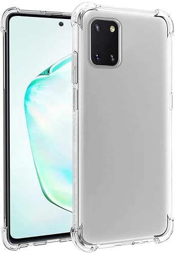 Case for Galaxy Note 10 Lite/for Galaxy A81/for Galaxy M60S SM-N770F Clear TPU Phone Case, Slim Silicone Protective Shockproof Transparent Cover for Samsung Galaxy Note10 Lite Crystal Clear