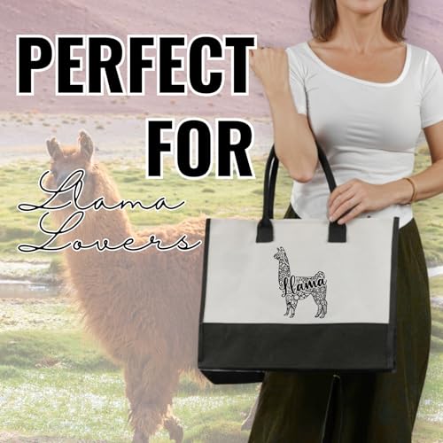 Bolso Tote de Lona con Cierre y Correa para Mujer miniatura 3