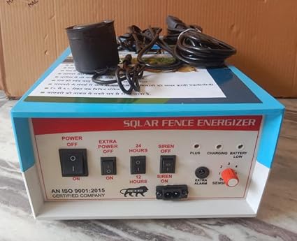 100 Bigha 40 Acre 12kv AC DC Solar Fencing jhatka Machine with Siren and Cable