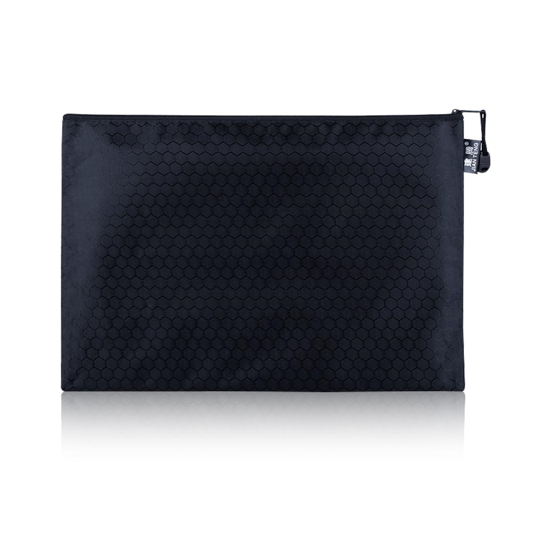 Bolso Impermeable para Dinero con Cremallera A5 Negro