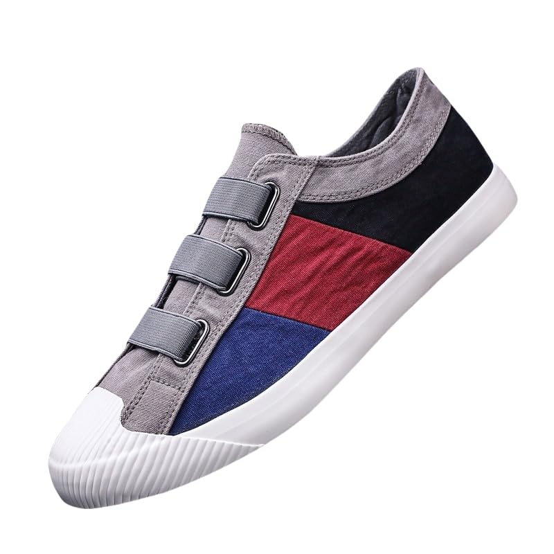 Men's Summer Breathable Canvas Slip-On Loafers - Lightweight Casual Shoes for Daily Comfort