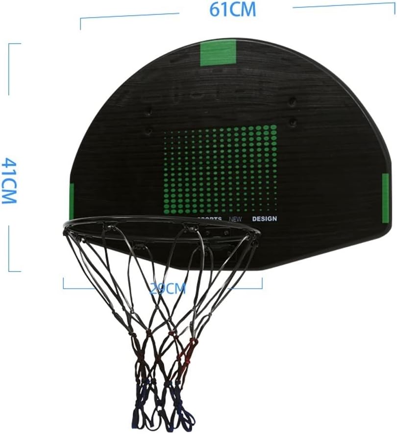 Wall-mountedBasketball+Rim Mini Basketball Rim On The Door 61 Cm X 41 Cm Easy To Install Portable Basketball Hoop Indoor Game Suitable For Children And Adults Suitable for indoor and outdoor backboard