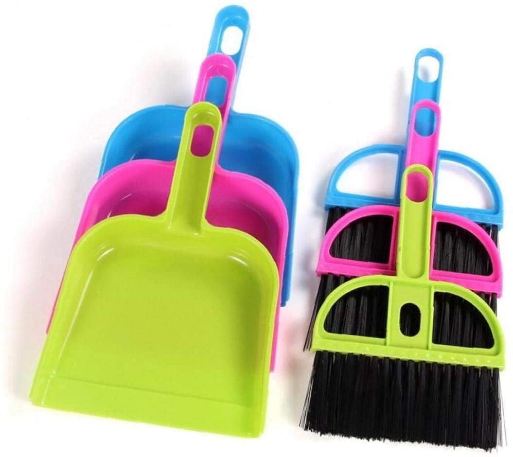INDIFOX Mini Dustpan Supdi with Brush Broom Set for Multipurpose Cleaning Laptops, Keyboards, Dining Table, Car Seats, Carpets | Plastic Mini Dust Pan- (1x Dustpan and 1x Brush) 2