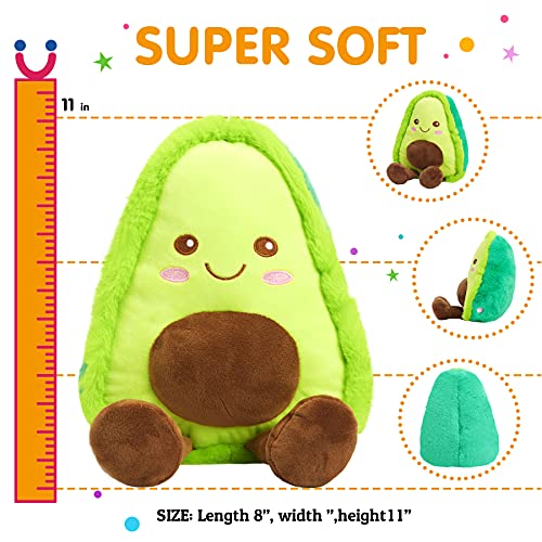 Specialyou 10.5'' Musical Light Up Stuffed Avocado Fruit Pillow Soft Plush Toy With Night Lights Lullabies Birthday For Toddler Kids #TOP1