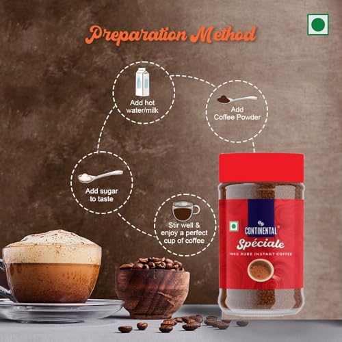 Image of CONTINENTAL SPECIALE Coffee 50g Jar | 100% Pure Instant Coffee Powder (Pack of 3)