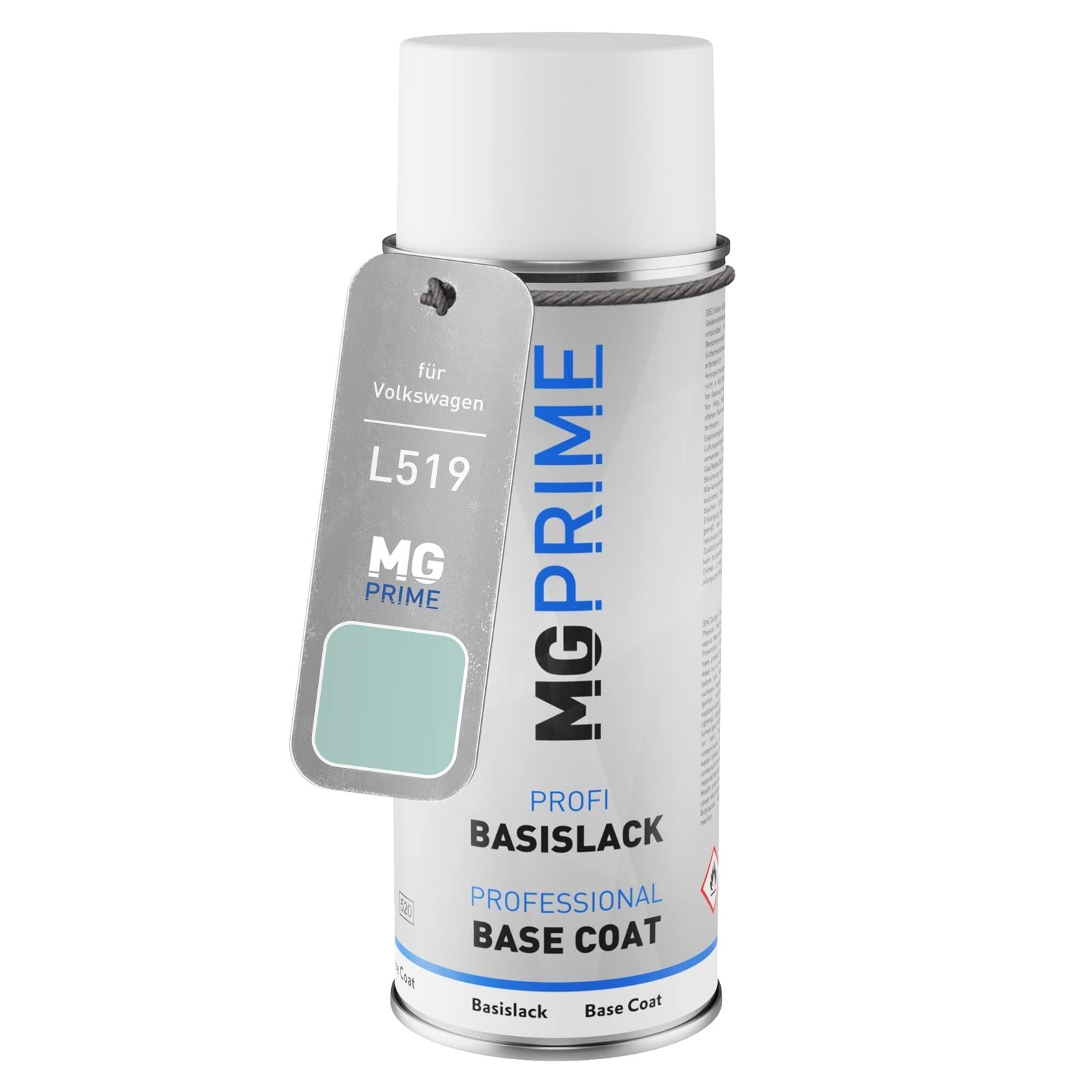 Mg Prime Bahamablau Car Paint Spray Can For Volkswagen Vw L519 / 519 /Bahama Blue Base Coat Spray Can 400Ml