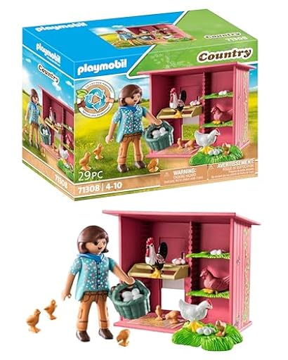 PLAYMOBIL Country 71308 Gallinero, una Colorida Familia de gallinas para tu Granja, gallinero con un Gallo, gallinas y Pollitos, Juguetes para niños a Partir de 4 años | Ya disponible en tu tienda friki favorita! En mundofriki.es!